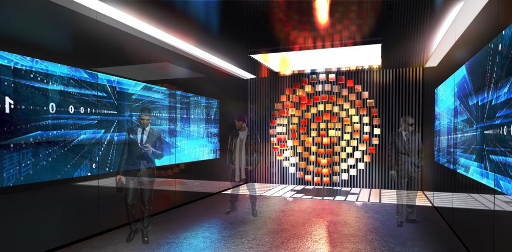 南京大學(xué)雙創(chuàng)成果展示規(guī)劃館設(shè)計(jì)效果圖-大數(shù)據(jù)展示